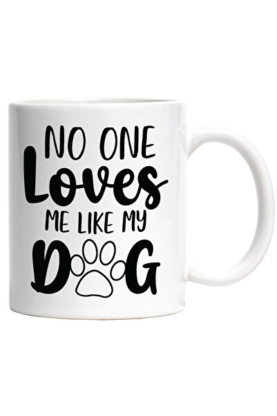 StoryGift Romania Cana cu textul in engleza "No one loves me like my dog" - n...