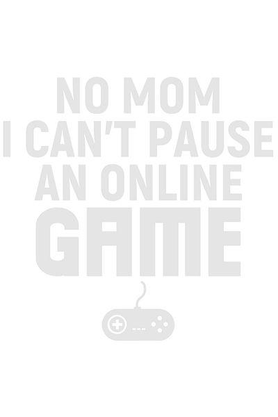 StoryGift Romania Sticker Autocolant 70CM Exterior cu textul "Nu, mama, nu pot pune pauza intr-un joc online" ,