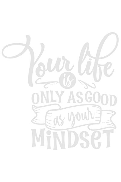 StoryGift Romania Sticker Exterior Cu Textul "viata Ta E La Fel De Buna Ca Si...