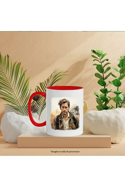 StoryGift Romania Mug With Jake Gyllenhaal, Actor, Artist, Movie, Celebrity, Multicolor 330 ml, Ce, Cu,STG