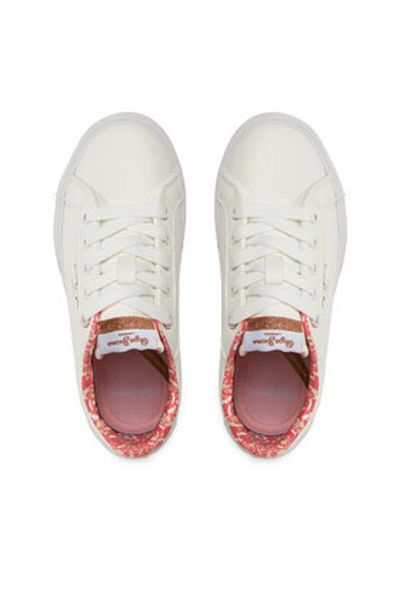 Pepe Jeans girls' sneakers PGS30603 white