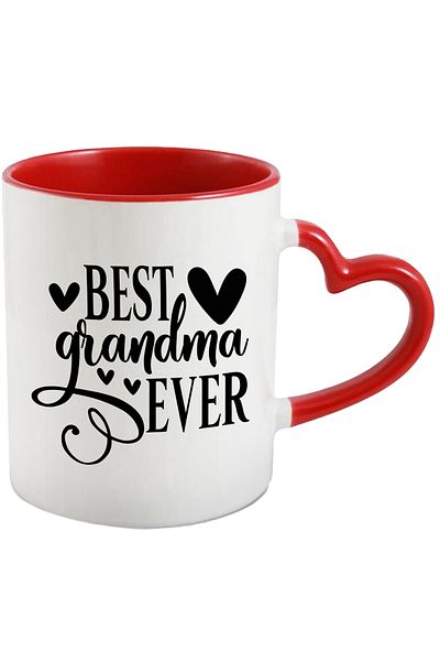 StoryGift Romania Heart mug for the coolest grandma ever - appreciated by grandchildren with , With , STG .