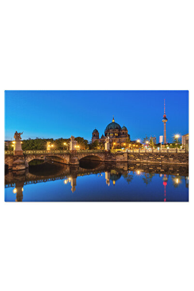 StoryGift Romania Tablou Canvas Catedrala Berlinului Cu Turnul De Televiziune...