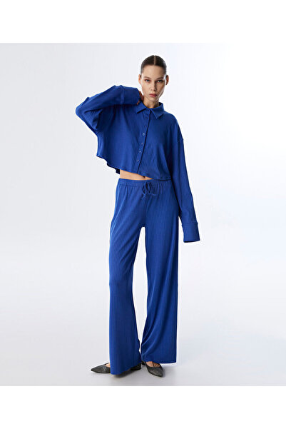 Twist Elastic Waist Pants