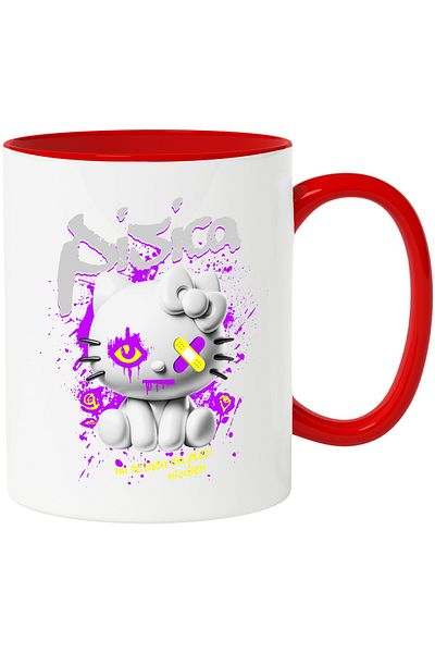StoryGift Romania Horror cat mug I won't let you go anywhere furry animal lovers, 33, With,STG