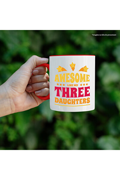 StoryGift Romania Mug With Message In English Awesome Like My Tree Daughters, Daughters, Multicolor 330 m, With ,STG