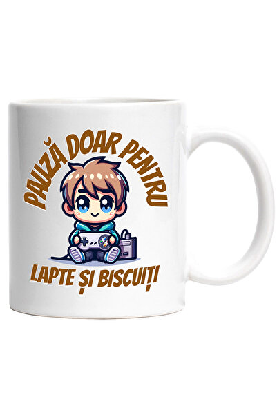 StoryGift Romania Cana copil jucandu-se jocuri video Pauza doar pentru lapte ...