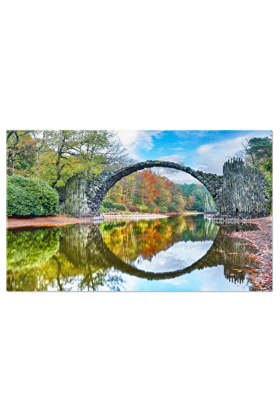 StoryGift Romania Tablou Canvas Peisaj De Toamna Cu Azalee Si Rhododendron, D...