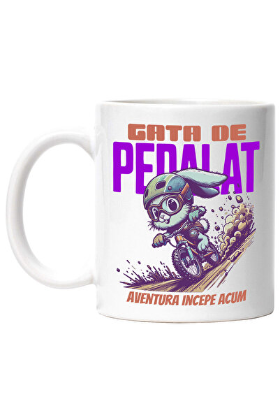 StoryGift Romania Cana cu Iepure Cu Echipament Protectie Ochelari Haios Pe Bi...