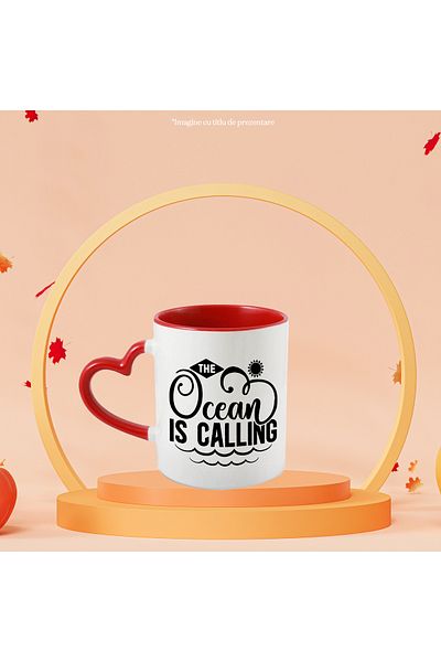 StoryGift Romania Mug with the text in English "The ocean is calling" - the ocean is calling cruise with M, Cu, STG