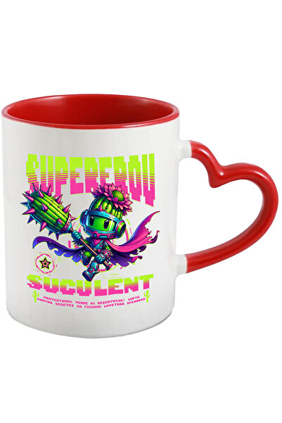 StoryGift Romania Cana pepene Supererou suculent. Retro Gaming, 330ml, Cerami...