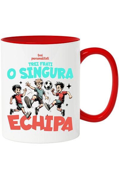 StoryGift Romania Mug three brothers three personalities one team, 330ml, Ceramic with R Handle, With, STG