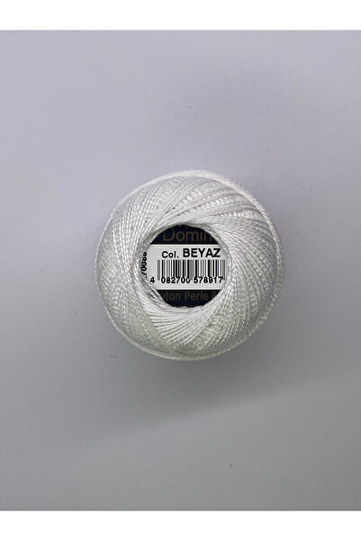 domino White - Koton Perle No. 8 Embroidery Thread
