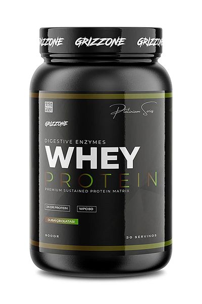 GRIZZONE Grızzy Whey Protein Pro Wpc 80 900 Gr 30 Servis (Dubai Chocolate)