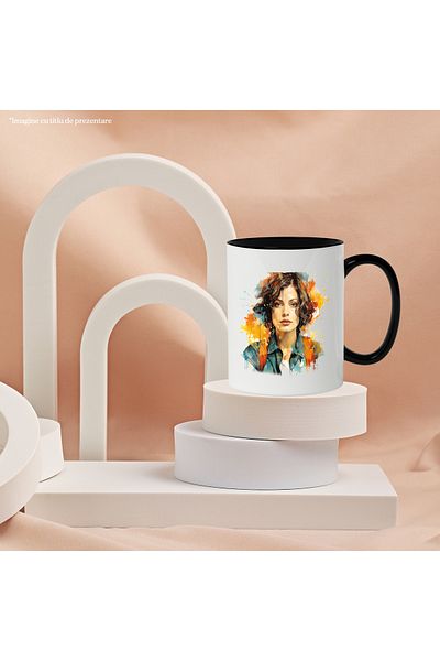 StoryGift Romania Jennifer Connelly Mug, Actress, Movie Lovers, Multicolor 330 ml, Ceramic, With ,STG