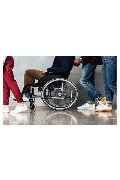 StoryGift Romania Tablou Canvas: Stil Si Forta In Fata Obstacolelor - Handicap, Mobil, Grup, Interactiune