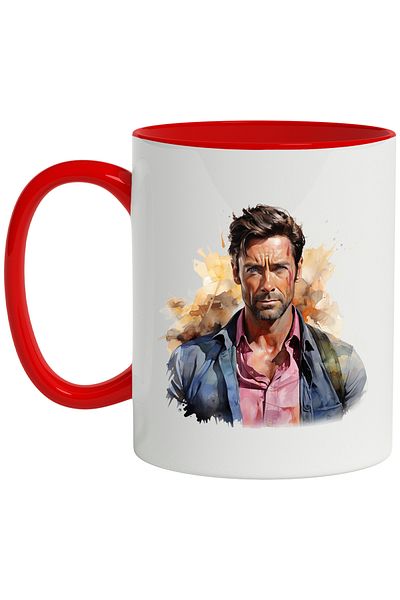 StoryGift Romania Mug With Hugh Jackman, Actor, Movies, Action, X-men, Multicolor 330 ml, Ceramic, With,STG