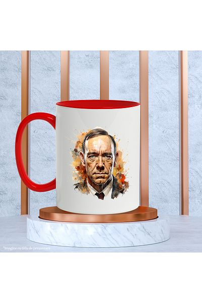 StoryGift Romania Mug With Tommy Lee Jones, Actor, Celebrity, Movie Lovers, Multicolor 330 m, With