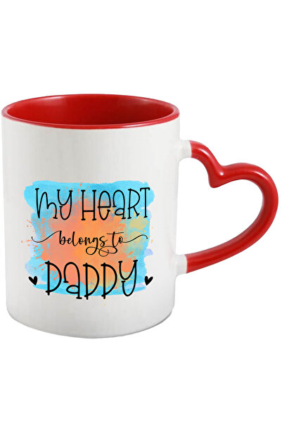 StoryGift Romania Cana cu mesajul "My heart belongs to daddy", inima ii apart...