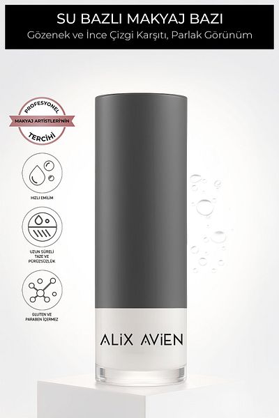 Alix Avien Anti-Pore Bright Skin Appearance Water Based Makeup Base - Smooth Effect - Luminios Face Primer
