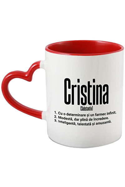 StoryGift Romania Cana Cu Numele Cristina, si Mesaj Motivational, Determinare...