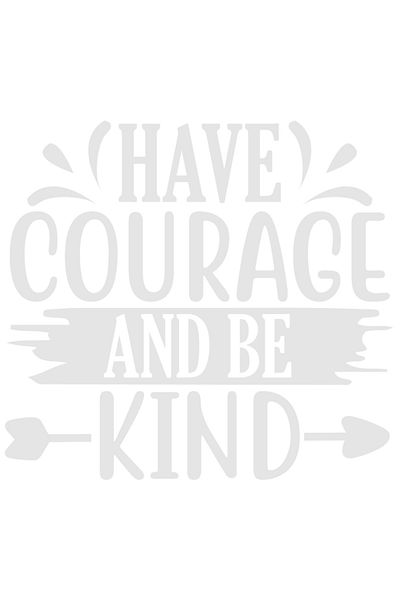 StoryGift Romania Sticker Autocolant 30CM Exterior cu mesajul motivational "Ai curaj si fii bun" - bunatate ajut