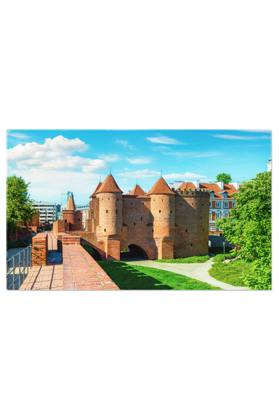 StoryGift Romania Tablou Canvas Cetatea Din Varsovia Barbican, Polonia, Varso...