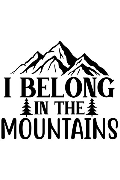 StoryGift Romania Sticker Eticheta 50CM Exterior cu munti pentru cei care se regasesc cel mai bine in zonele mon