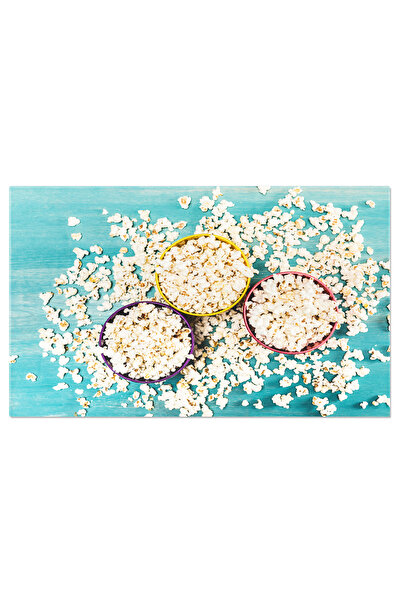 StoryGift Romania Tablou Canvas Delicii De Film Popcorn In Boluri Pe O Masa D...