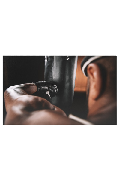 StoryGift Romania Tablou Canvas Vedere Detaliata A Unui Atlet De Muay Thai An...