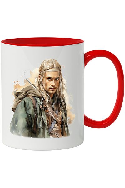 StoryGift Romania Mug With Legolas, Lord of the Rings, Fictional Character, Multicolor 330 ml, Ceramic, With ,STG