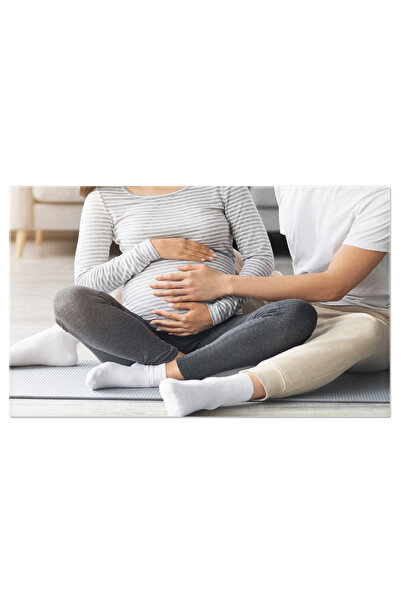 StoryGift Romania Tablou Canvas: Cuplu In Asteptare - Pregatiri Pentru Noul M...