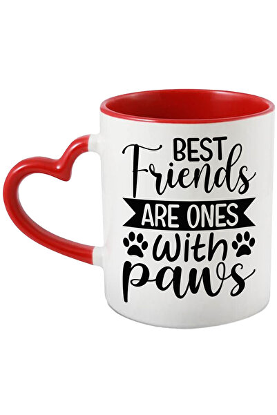 StoryGift Romania Cana cu labute si mesajul "Cei mai buni prieteni sunt cei cu labute" - animale d, Cu ,STG