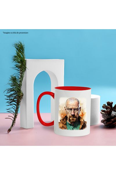 StoryGift Romania Mug With Walter White, Fictional Character, Breaking Bad, Multicolor 330 ml, Ceramic, With ,STG