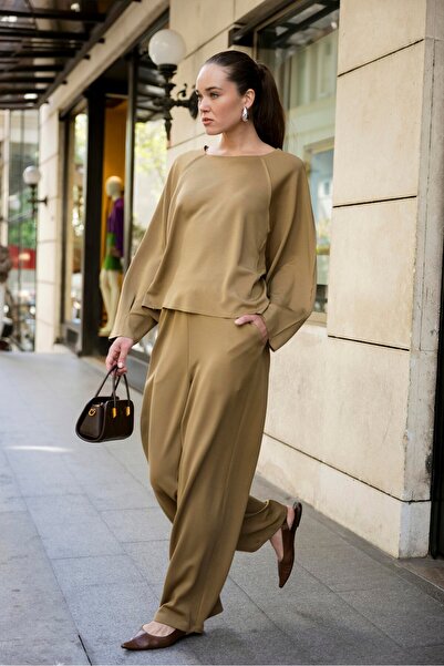 PHIVA Olive Renk Sweat Pantolon Takım