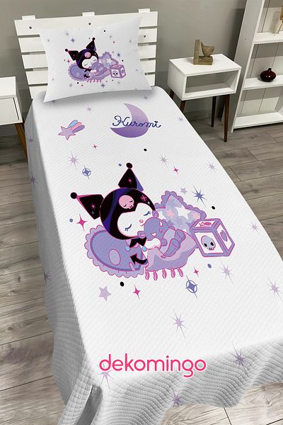 dekomingo White Cloudy Kuromi Baby and Children's Room Pi̇ke Set