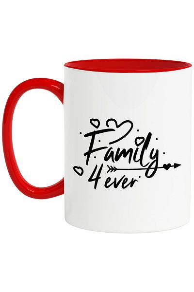 StoryGift Romania Mug with hearts for those who value family the most and the message "Fam, Cu, STG"