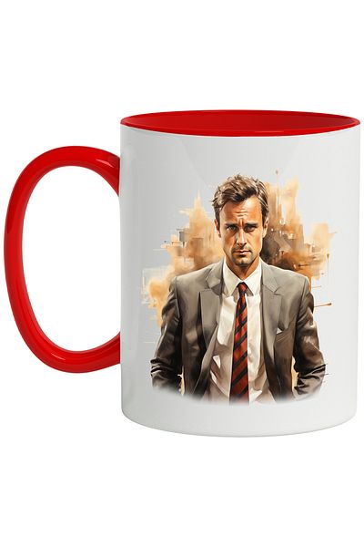 StoryGift Romania Mug With Matthew Lewis, English Actor, Celebrity, Costume, Multicolor 330 ml, Ce, Cu,STG