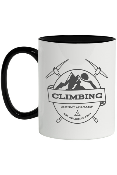 StoryGift Romania Cana Cu Mesaj In Engleza Climbing Mountain Camp, Munte, Cat...