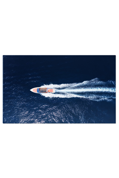 StoryGift Romania Tablou Canvas Vedere Aeriana A Barcii De Lux Flotante Din B...