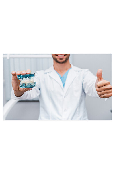 StoryGift Romania Tablou Canvas Confort Si Incredere Dentist Barbos Tinand Un...