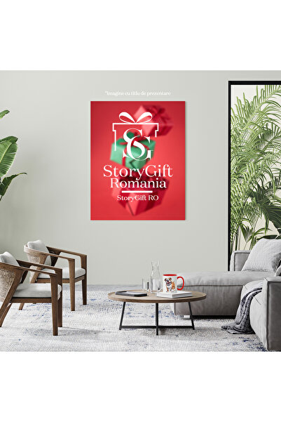 StoryGift Romania Mug with a playful Pitbull puppy | illustration | collar | waiting for orders from st, Cu,STG.