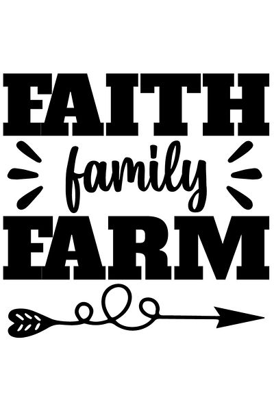 StoryGift Romania Sticker Autocolant 70CM Exterior cu textul "Faith, family, farm" - credinta familie ferma , Vi