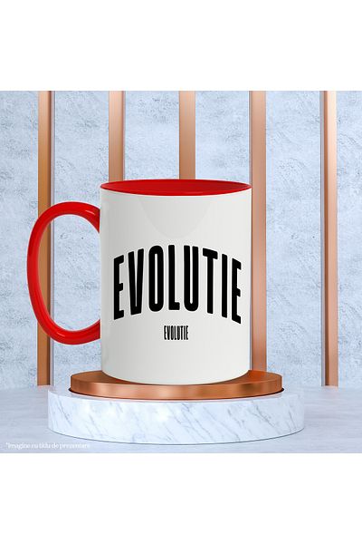StoryGift Romania Mug The Word Evolution, Motivational, Self Help, Self Understanding, Appreciation, , With ,STG .