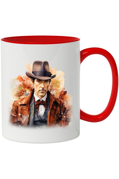 StoryGift Romania Mug With Benedict Cumberbatch, Sherlock Holmes, Multicolor 330 ml, Ceramic with Ma, With, STG