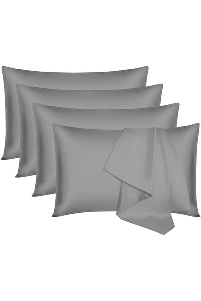 Hotel Linen Klub 4-Piece 100% Cotton Sateen Pillowcase (50x75cm) – Silky Soft Feel Like Satin, Hotel-Quality Bedding