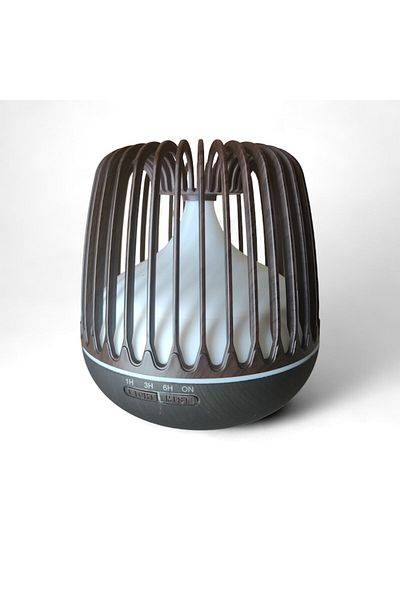 MACVI Difuzor Aromaterapie/Umidificator Macvi® cu Lampa 7 Culori, 500 ml, Culoare Negru