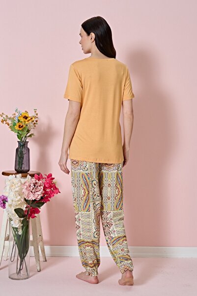 Over Sleep by Poleren Women's Pajama Set Short Sleeve