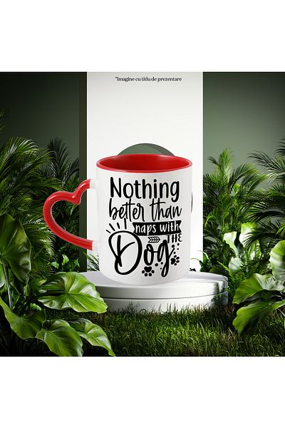 StoryGift Romania Mug for dog lovers who consider a nap with their dog, With ,STG.