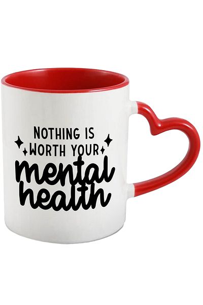 StoryGift Romania Mug With Message That Nothing Is More Important Than Your Health, With ,stg